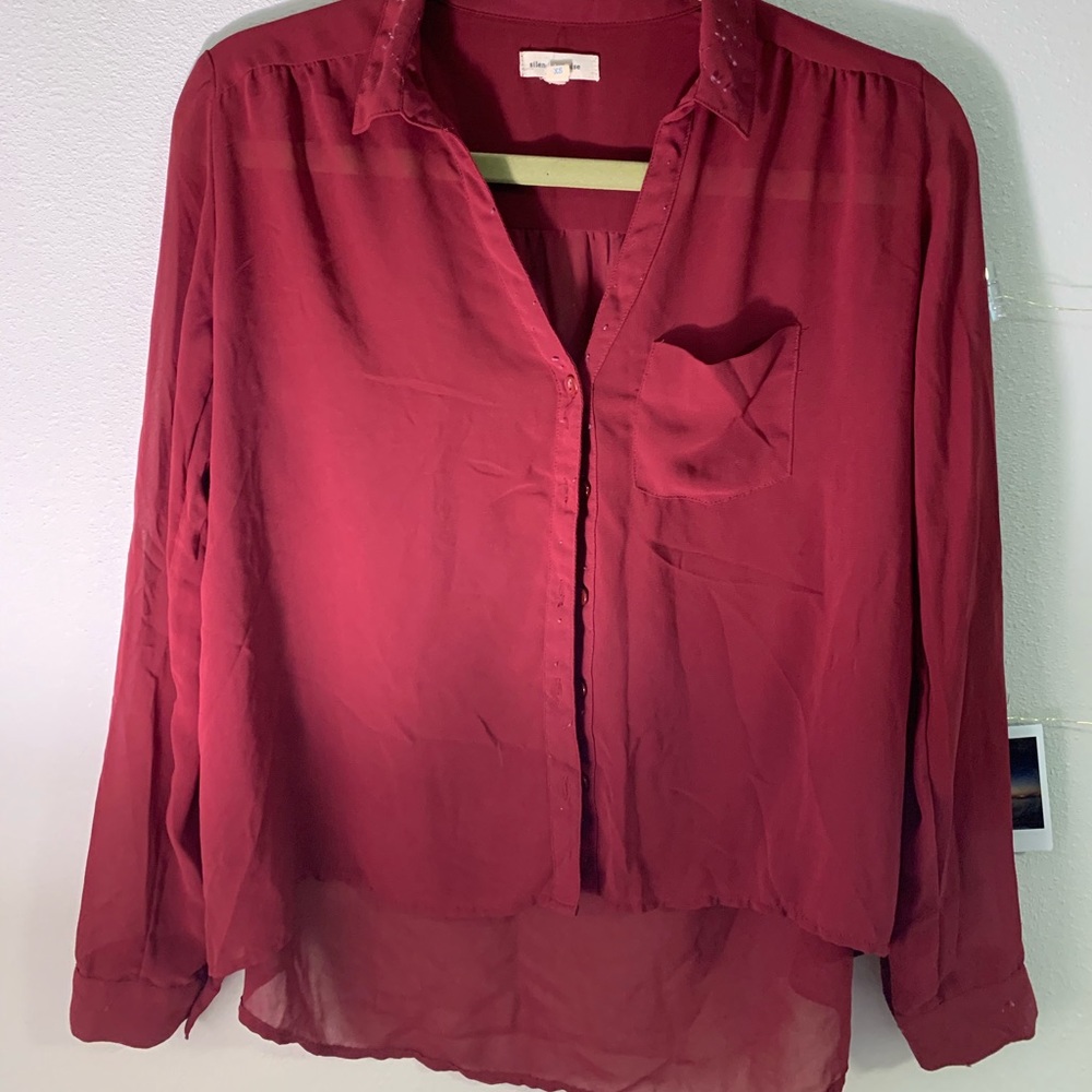 Maroon blouse